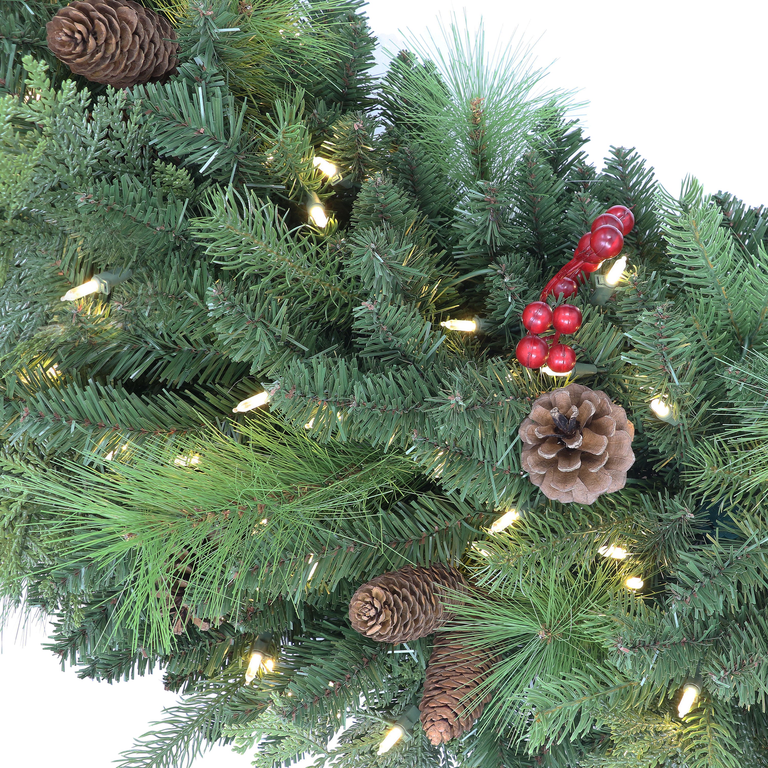 72in Pre-lit Rocky Mountain Spruce Wreath